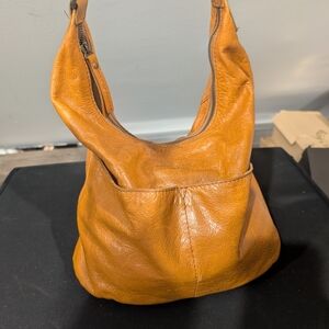 Elegant Brown Leather Hobo Bag
